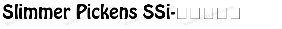 Slimmer Pickens SSi字体转换